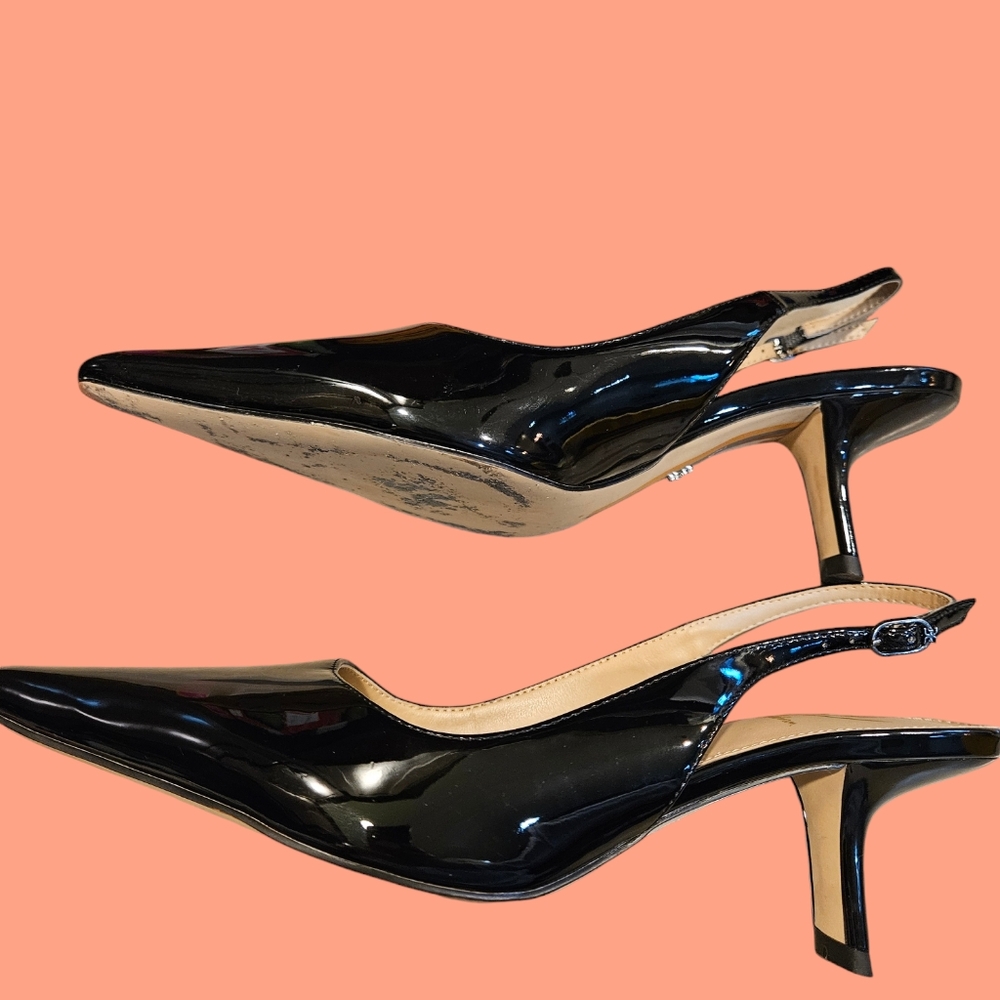 Sam Edelman Black Patent Leather Heels - Picture 4 of 10